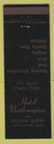 Matchbook Cover - Hotel Northampton MA WORN STAINED