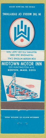 Matchbook Cover - Midtown Motor Inn Boston MA