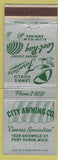 Matchbook Cover - City Awning Comapny Port Huron MI