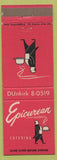 Matchbook Cover - Epicurean Catering NO TOWN Aeronautical Space
