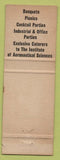 Matchbook Cover - Epicurean Catering NO TOWN Aeronautical Space