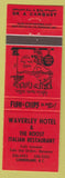 Matchbook Cover - Waverley Hotel Roost Italian Cumberland BC Fried Chicken