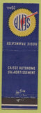 Matchbook Cover - Seita French Caisse Autonome D'Amortissement