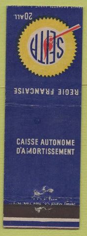 Matchbook Cover - Seita French Caisse Autonome D'Amortissement