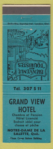 Matchbook Cover - Grand View Hotel Salette QC