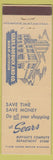 Matchbook Cover - Sears Roebuck Buffalo NY store