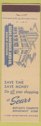 Matchbook Cover - Sears Roebuck Buffalo NY store