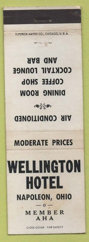 Matchbook Cover - Wellington Hotel Napoleon OH WEAR