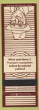 Matchbook Cover - Trivia Harry Truman President Haberdasher