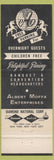 Matchbook Cover - Hotel Americus Allentown PA Albert Moffa Ent