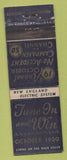 Matchbook Cover - No Accidents Safety New England Electric 1950 WEAR