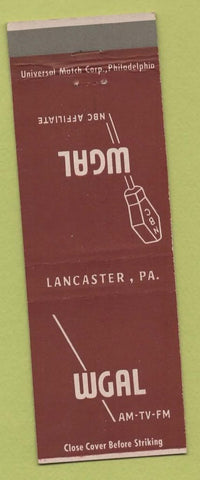 Matchbook Cover - WGAL Radio TV Lancaster PA NBC