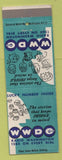 Matchbook Cover - WWDC Radio Washington DC 1260 AM