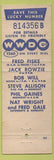 Matchbook Cover - WWDC Radio Washington DC 1260 AM