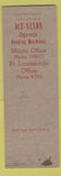 Matchbook Cover - WGBS Radio Ace Saxton Stores Miami FL CBS Vending