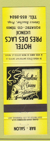 Matchbook Cover - Hotel Pres Des Lacs Temis SQ