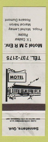 Matchbook Cover - Motel 2 M R Senneterre QC grey
