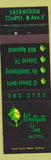 Matchbook Cover - Westgate Inn Motel Saskatoon SK