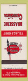 Matchbook Cover - Brasserie Cannebiere Orsainville QC