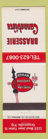 Matchbook Cover - Brasserie Cannebiere Orsainville QC