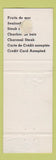 Matchbook Cover - Restaurant La Pomitora Montreal? Italian Food WEAR