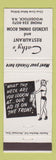 Matchbook Cover - Cathy's Restaurant Woodstock NB girlie