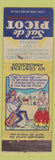 Matchbook Cover - Sal De Picot Laxative girlie WEAR