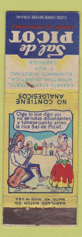 Matchbook Cover - Sal De Picot Laxative girlie WEAR