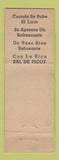 Matchbook Cover - Sal De Picot Laxative girlie WEAR