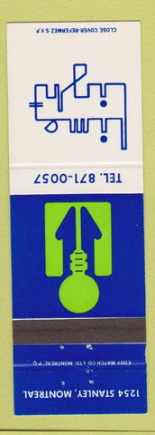 Matchbook Cover - Lime Light Montreal QC