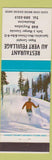 Matchbook Cover - Restaurant Au Vert Feuillage Hauterive QC