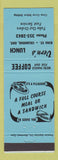Matchbook Cover - Vern's Lunch Colborne ON