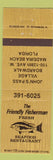 Matchbook Cover - Friendly Fisherman Seafood Madeira Beach FL