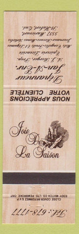 Matchbook Cover - Depanneur Jan A St Hubert QC