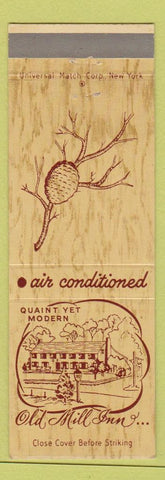 Matchbook Cover - Old Mill Inn Bernardsville NJ