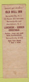 Matchbook Cover - Old Mill Inn Bernardsville NJ