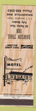 Matchbook Cover - Dawson Trail Inn Hadashville MB