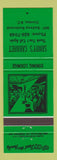 Matchbook Cover - Sandy's Cabaret Creston BC girlie green