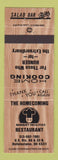Matchbook Cover - The Homecoming Restaurant Bellefontaine OH