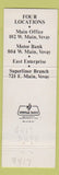 Matchbook Cover - Vevay Deposit Bank Vevay IN