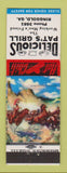 Matchbook Cover - Pat's Grill Ringgold GA Chili Horse Scene