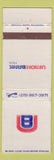 Matchbook Cover - Union Bank WORN orange blue