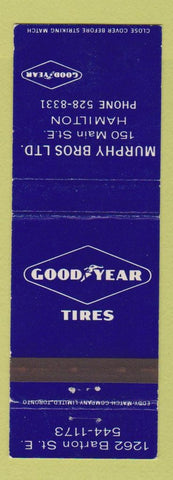 Matchbook Cover - Goodyear Tires Murphy Bros Hamilton ON