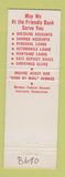 Matchbook Cover - Stissing National Bank Pine Plains Stanfordville NY