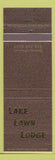 Matchbook Cover - Lake Lawn Lodge Delavan WI
