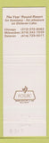 Matchbook Cover - Lake Lawn Lodge Delavan WI