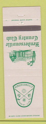 Matchbook Cover - Hendersonville Country Club NC