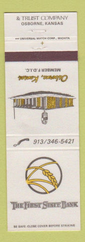 Matchbook Cover - First State Bank Osborne KS WORN