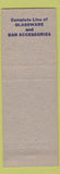 Matchbook Cover - Crystal Glen Tavern Liquor Store Glen Ellyn IL Sad Parting