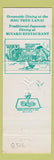 Matchbook Cover - New Otani Kaimana Beach Hotel Honolulu Hawaii pineapple